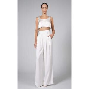 NWT! Nonchalant Label Paige Pant White SIZE-MEDIUM